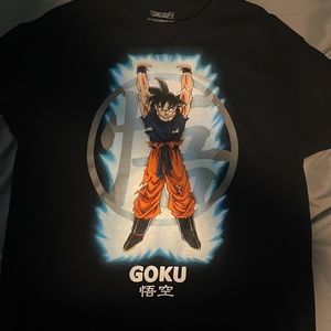 All black dragon ball Z shirt with goku on it size M